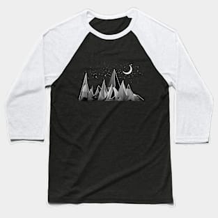 'Geometrical Mountains' Awesome Mountain Minimal Gift Baseball T-Shirt